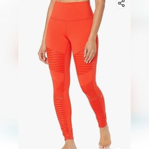 Alo Yoga High Waisted Moto Cherry Legging